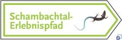 Wegweiserschild Schambachtal-Erlebnispfad